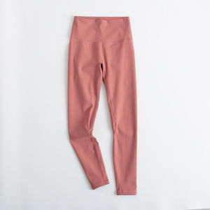 High-Waist Fitness Yoga Pants Womens Skin-Like Running Tight Outerwear Quick-Dry Nine-Piece Gym Sport Pants AMOMT