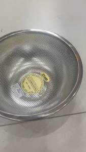 Rổ Rá Inox 304 Đông Nam Tem Vàng Size 21cm