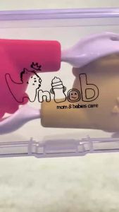 Hntob 2pcs Baby Soft Short Handle Feeding Spoon Fork Pratice Set Safety Learning Training BPA Free