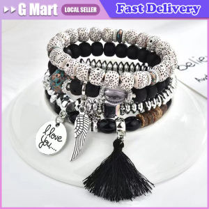 New Arrival Boho Crystal Multi-Layer Turquoise Bracelet Beaded Multi-Layer Bracelet Womens Fashion Bracelet Birthday Gifts