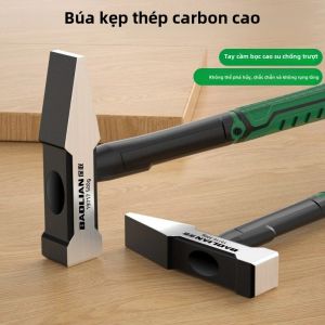 Búa Đầu Phẳng 200g Đầu Búa Mỏ Vịt Phủ Nhựa 500g Búa Xếp Bằng Thép Carbon Cao Để Trang Trí Tòa Nhà & Gia Công Kim Loại