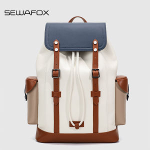 Large Capacity Leather Travel Backpack Mens Commuter Style American Retro Computer Bag for College Students And Men