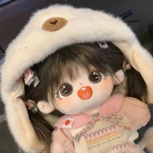 Búp Bê Cotton Hạt Dẻ 20cm Quà Tặng Thay Đồ DIY Quà Tặng Sinh Nhật Búp Bê Nhồi Bông Cho Bạn Thân Quà Tặng Cho Người Thân Yêu