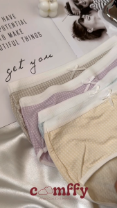 [Comffy-582] Women Underwear Panties Spender Mid-High Waist Breathable Cotton/Spandex Girl’s