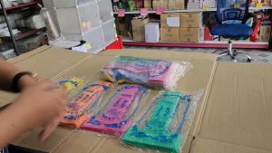 สายเดี่ยว 162022 ถุงคล้องแก้ว หิ้วแก้ว ถุงใส่แก้ว คละสี คุณภาพดี ยกหิ้ว 10 แพค สีสันสวยงาม