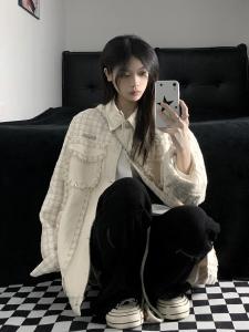 บล็อกสี มีพู่ห้อย เล็ก สีดำ เสื้อแจ็คเก็ต ผู้หญิง High End Vintage ฤดูใบไม้ผลิ ฤดูใบไม้ร่วง รูปแบบใหม่ อินเทรนด์ แจ๊กเก็ต โพลีเอสเตอร์ ไฟเบอร์