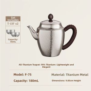 Kamjove | Pure Titanium High-Grade Single Person Teapot