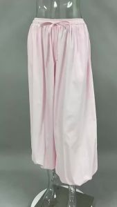 Quần Cotton Nữ Phong Cách Y2K Dáng Rộng Ống Rộng Xu Hướng Thời Trang Đường Phố Mùa Xuân/hè Kiểu Dáng Thoải Mái Dài Đến Mắt Cá Chân