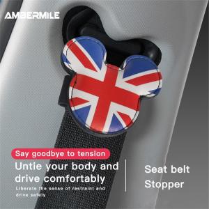 เข็มขัดในรถ Airspeed Limiter สำหรับ BMW สายพานเก้าอี้ขนาดจิ๋วรูปทรงมิกกี้อเนกประสงค์เข็มขัดนิรภัยปกป้องรถยนต์อุปกรณ์เสริม Hiasan Interior รูปรถ