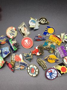 Basketball Pin Badges Chest Pins NBA Western Conference Los Angeles Lakers Eastern Conference Toronto Raptors Fan Supplies