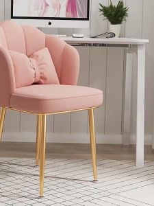 Dining Chair Back Bedroom Girl Net Red Makeup Chair Dressing Table Nail Minimalist Wind