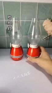 Đèn Dầu Cảm Ứng Điện Tử LED Thổi Tắt Khi Bật - Đèn Dầu Cảm Ứng Không Khói Sạc USB Dùng Thờ Cúng.