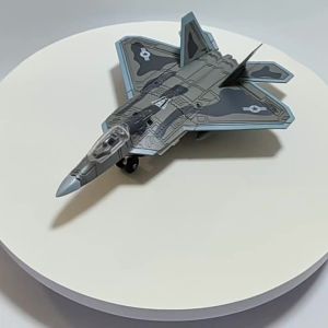 F-22 Fighter 1/100 Scale Assembly Plastic Model Airplane (Including Base) Home Placement Collection and Decoration Gift