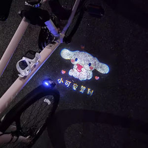 Cinnamoroll Babycinnamoroll Pattern Electric Car Projection Lamp Mountain Bike Bicycle Atmosphere Taillight Scooter Courtesy Lamp Door Light