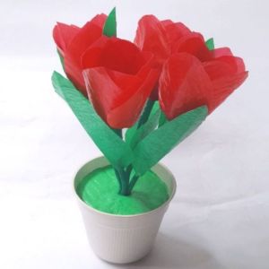 (BUNGA PLASTIK KRESEK) BUNGA DAN POT/TANAMAN ARTIFICIAL DEKORASI RUMAH