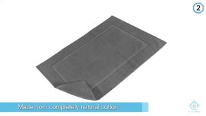 Hotel Floormat 50x85cm Cotton Floor Entrance Doormat Machine Washable Toilet Bathtub Bathmat