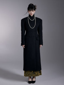 Eastern Dream Long Woolen Coat New Chinese Style Xīyuèhǎi Tángsāolòu Winter New Arrival Womens Fashion Hanfu Outerwear