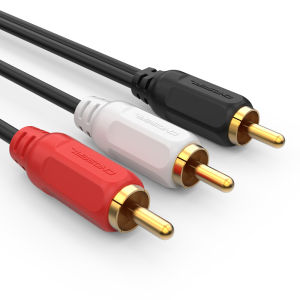Choseal | Audio Splitter Cable RCA to 2 RCA for Subwoofer