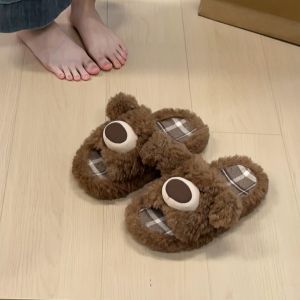 Dép Bông Dày Đế Dày Dễ Thương Cho Mùa Thu Đông 2025 Dép Bông Nhung Chất Lượng Cao Cho Sử Dụng Trong Nhà