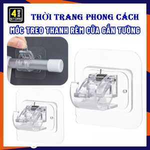 Móc Dán Tường Treo Rèm Cửa Siêu Dính Không Cần Khoan Đục - Miếng Dán Cố Đinh Thanh Treo Rèm Treo Đồ Đa Năng - Giá Đỡ Giữ Thanh Treo Khăn