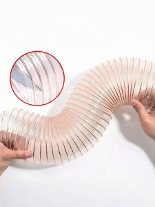 QHRUBBER | Flexible Transparent Suction Hose For CNC Machines