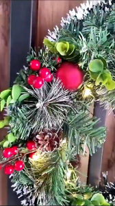 30CM Christmas Wreath Christmas-Garland-Home-Party-Wall-Door-Decor-Xmas-Tree-Ornament-Christmas Wreath-Xmas-Decor