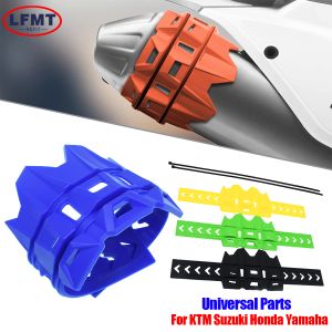 Universal Moto Exhaust Protection Cover Motorcycle Exhaust Muffler Protector Guard For KTM SX EXC Honda Yamaha Dirt Pit Bike