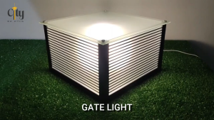 Modern Outdoor Gate Light Italy Branded Design Super Bigger Size for choose Full Outside Glass Stainless Steel Base