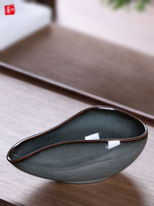 Blue Porcelain Tea Ceremony Accessories Ceramic Gongfu Tea Set Accessories Tea Leaf Awaking Box Ancient Chinese Style Handmade