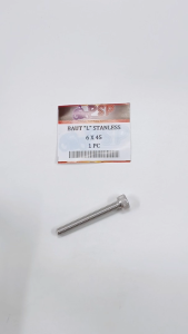 Baut "L" Stainless 6x45 (Harga 1 PC) - Baud Stanlis Baut 10 Kunci L 5 M6 Panjang 45 mm SUS 304