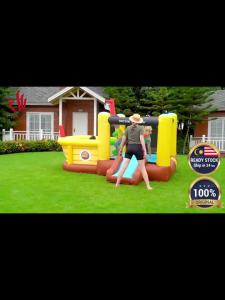 Play Center Waterpark Children Toy Slide Playground Swimming Pool Air Kolam Renang Gelongsor Mainan Budak 72015