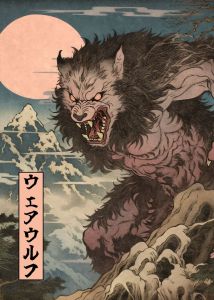 Japanese Rising Skeletons Poster Creepy Japanese Ghost Zombie Mummy Halloween Art Wall Prints Canvas Painting Room Home Decor