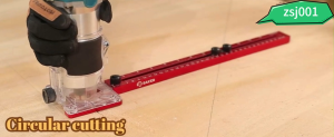 4 in 1 Router Milling Groove Bracket-Cabinet Hardware Jig Aluminum Router Circle Cutting Jig Punch-Router Milling Groove Bracket