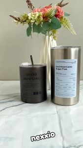 NexXIO Tumbler Coffee Cup Stainless Steel / Tumbler Kopi 300ML 600ML Bahan Stainless Portable