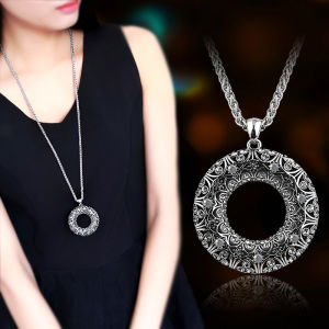 Vintage Style Long Necklace with Pendant