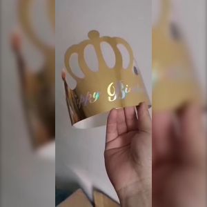 Zaman Now - Buat Pesta Ulang Tahun Anda Mengagumkan dengan Topi Bentuk Mahkota / Dekorasi Birthday Party Hat Accessories