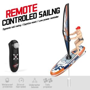 CONUSEA | Rc Boats Sailing Ship Model Toy 2.4G Remote Controlled Boat Mini Electric Toys Outdoor Water Pool Toys for Children Boys Kids