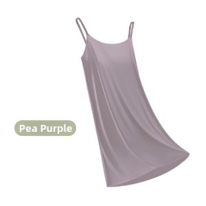 UPcosy | Ice Filament Anti-See-Through Long Slim Slip Dress