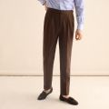 Cultum Men's Bubble Shirt Pants Thin Straight Loose Summer Casual Breathable Long Trousers Business Gentleman Style Pure Color. 