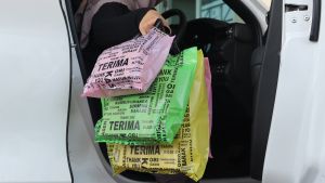 Kantong Plastik Olshop Motif Thank You 35x38 Cm - 50 Pcs