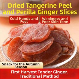 Dried Tangerine Peel Perilla Ginger Slices for Warming Stomach Cold-Dispelling Drink in Can