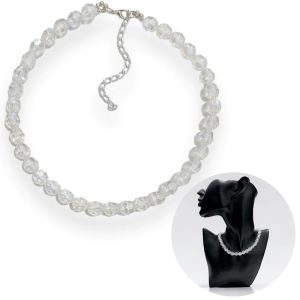 Ava Crystal Clear Necklace Kalung Basic Blink Transparan Akrilik Jernih Berkilau