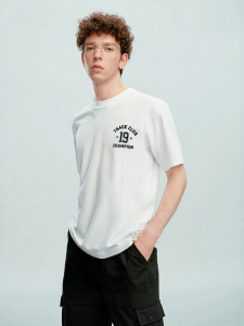 Champion | Cotton American-style Round-neck Print T-shirt
