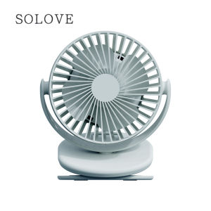 SOLOVE Clip-on Mini Fan F3 พัดลมหนีบไร้สายขนาดเล็กน่ารัก พัดลมแบบพกพา พัดลมหมุนได้ถึง 360 องศา 2-6 h