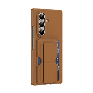 szhaiyu | For Samsung Galaxy Z Fold 8 Ultra Fold7 6 5 Foldable Phone Case With Strap Stand Card Slot Hinge Anti-drop Protective Case