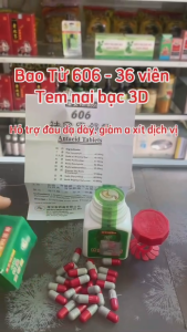 Bao Tử 606 Hàng XỊN Tem Nai Hộp 36 Viên - Hỗ Trợ Giảm Đau Bao Tử Trào Ngược Dạ Dày...