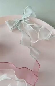 Fishtail Ribbon Pita Organza Korea Keriting Wavy Transparan ROLL PT06