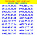 SIM VIETTEL TRẢ TRƯỚC. 