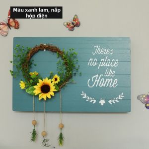 FENGHONGTAO | Bao Che Đồng Hồ Điện Trang Trí Nông Thôn Gỗ
