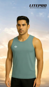 Baju Olahraga Lari Pria Lengan Kutung Men Jersey Tank Top Running Dryfit UV Protection JR08 Birdie